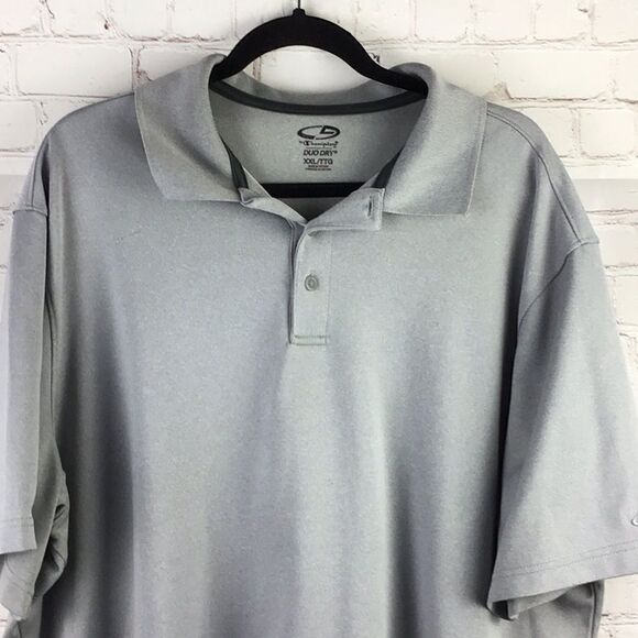 c9 Champion duo dry gray polo shirt. short sleeve - Picture 2 of 8